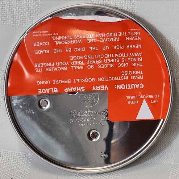 NEW Genuine Cuisinart DLC-844TX Med Square Julienne Disc Blade DLC-8‎ DLC-10 4MM - Picture 3 of 4